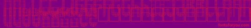 ArchWindow Font – Red Fonts on Purple Background