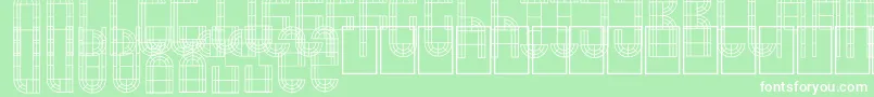 ArchWindow Font – White Fonts on Green Background