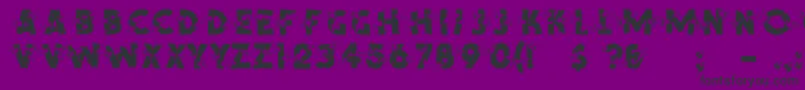 Shotling Font – Black Fonts on Purple Background