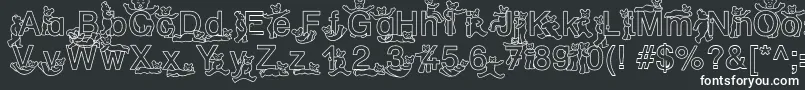 SpDrHh2Db Font – White Fonts on Black Background