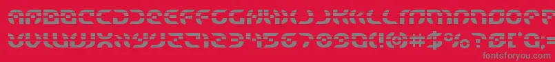 Starfighterlaser Font – Gray Fonts on Red Background