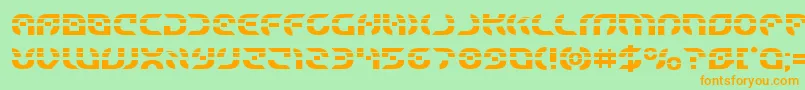 Starfighterlaser Font – Orange Fonts on Green Background