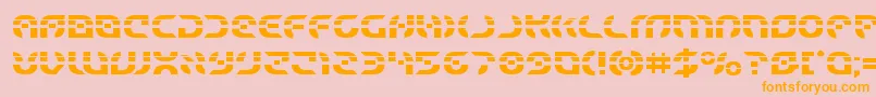 Starfighterlaser Font – Orange Fonts on Pink Background