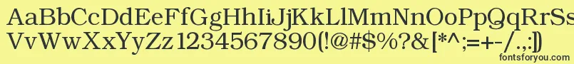 Angltrr Font – Black Fonts on Yellow Background