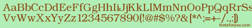 Angltrr Font – Brown Fonts on Green Background