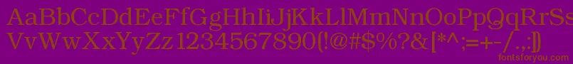 Angltrr Font – Brown Fonts on Purple Background