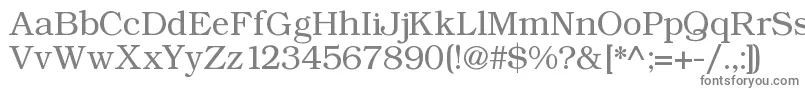 フォントAngltrr – 白い背景に灰色の文字