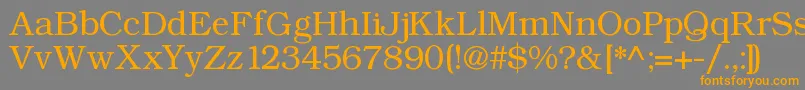 Angltrr Font – Orange Fonts on Gray Background