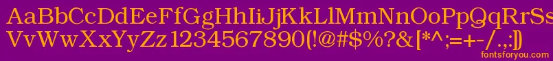 Angltrr Font – Orange Fonts on Purple Background