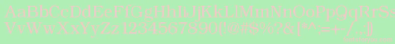 Angltrr Font – Pink Fonts on Green Background