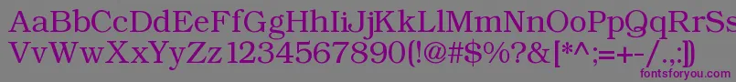 Angltrr-fontti – violetit fontit harmaalla taustalla