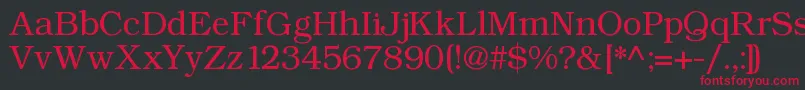 Angltrr Font – Red Fonts on Black Background