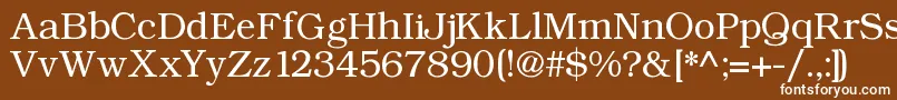 Angltrr Font – White Fonts on Brown Background