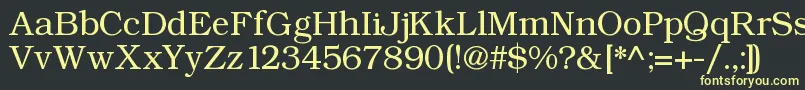 Angltrr Font – Yellow Fonts on Black Background