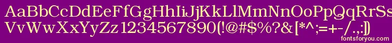 Angltrr Font – Yellow Fonts on Purple Background