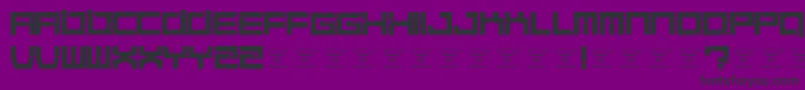 QuaaludesRegular Font – Black Fonts on Purple Background