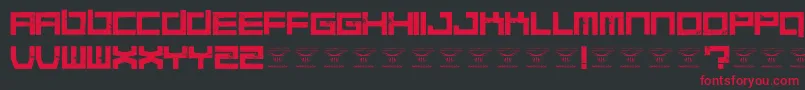 QuaaludesRegular Font – Red Fonts on Black Background