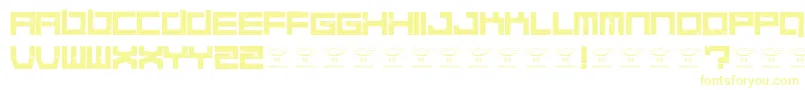 QuaaludesRegular-Schriftart – Gelbe Schriften
