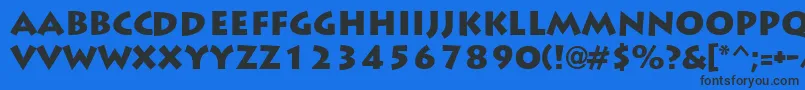 LiddieblackRegular Font – Black Fonts on Blue Background