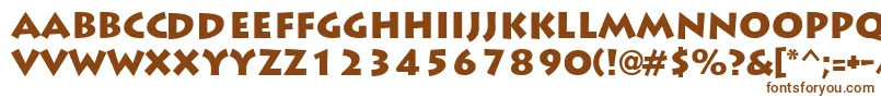 LiddieblackRegular Font – Brown Fonts on White Background