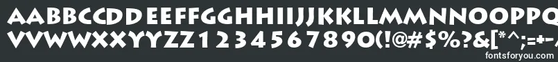 Шрифт LiddieblackRegular – белые шрифты на чёрном фоне