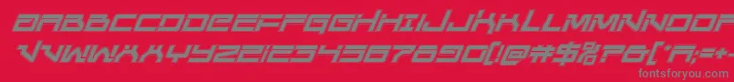Unitedplanetsacadital Font – Gray Fonts on Red Background