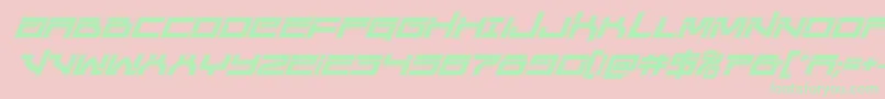 Unitedplanetsacadital Font – Green Fonts on Pink Background