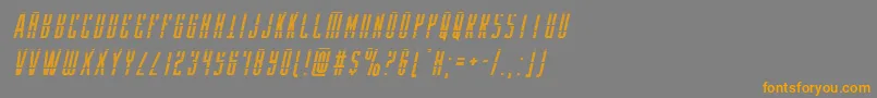 Yfilesgradital Font – Orange Fonts on Gray Background