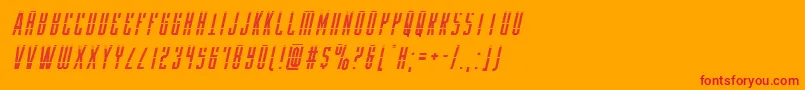 Yfilesgradital Font – Red Fonts on Orange Background