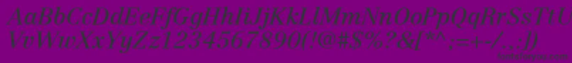 CenturyRepriseSsiItalic Font – Black Fonts on Purple Background