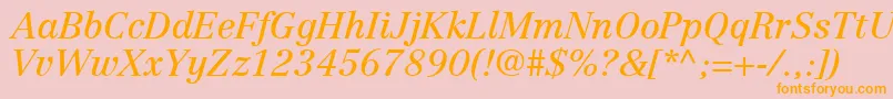 More about CenturyRepriseSsiItalic Font CenturyRepriseSsiItalic Font – Orange Fonts on Pink Background