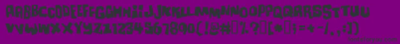 Ultimatu Font – Black Fonts on Purple Background