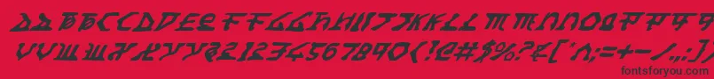 Homewti Font – Black Fonts on Red Background