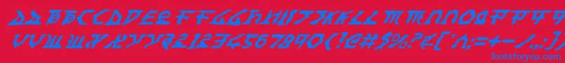 Homewti Font – Blue Fonts on Red Background