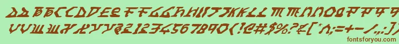 Homewti Font – Brown Fonts on Green Background