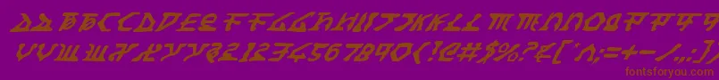 Homewti Font – Brown Fonts on Purple Background