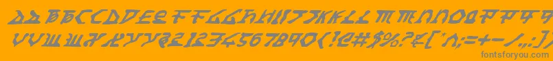 Homewti Font – Gray Fonts on Orange Background