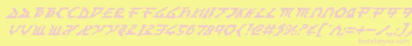 Homewti Font – Pink Fonts on Yellow Background