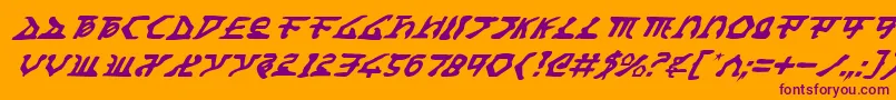 Homewti Font – Purple Fonts on Orange Background