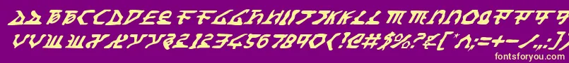 Homewti Font – Yellow Fonts on Purple Background