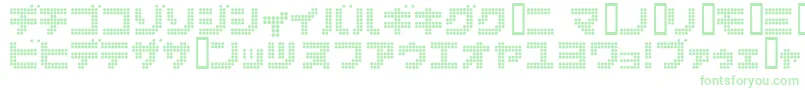 Шрифт Dot6282kana – зелёные шрифты