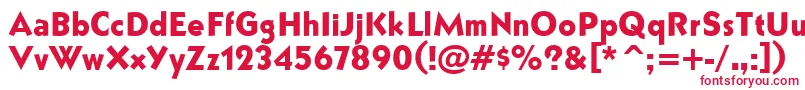 BullyNormal Font – Red Fonts on White Background