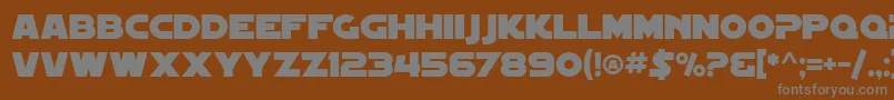 SfDistantGalaxy Font – Gray Fonts on Brown Background
