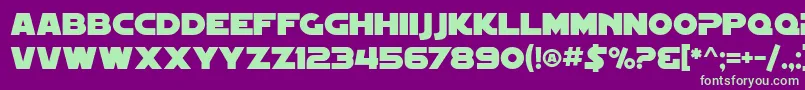 SfDistantGalaxy Font – Green Fonts on Purple Background