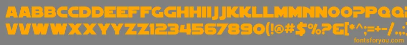 SfDistantGalaxy Font – Orange Fonts on Gray Background