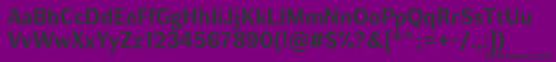FauneTextBold Font – Black Fonts on Purple Background