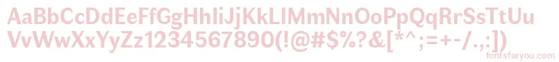 FauneTextBold Font – Pink Fonts on White Background