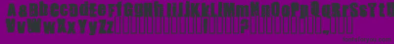 Stank ffy Font – Black Fonts on Purple Background