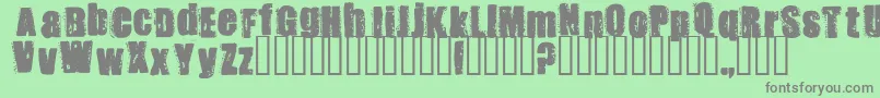 Stank ffy Font – Gray Fonts on Green Background