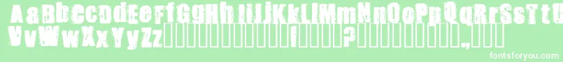 Stank ffy Font – White Fonts on Green Background